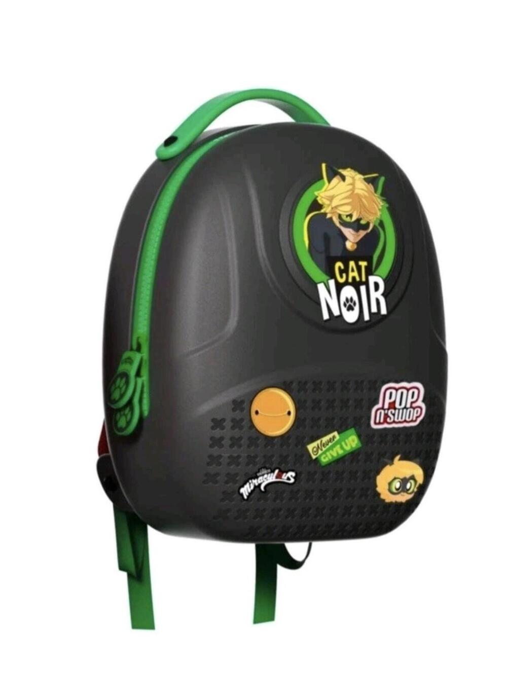 Miraculous Cat Noir Pop N Swop Backpack Kids School Bag New with Tags